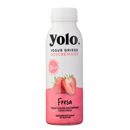 YOGURT LIQUIDO FRESA  200ML YOLO