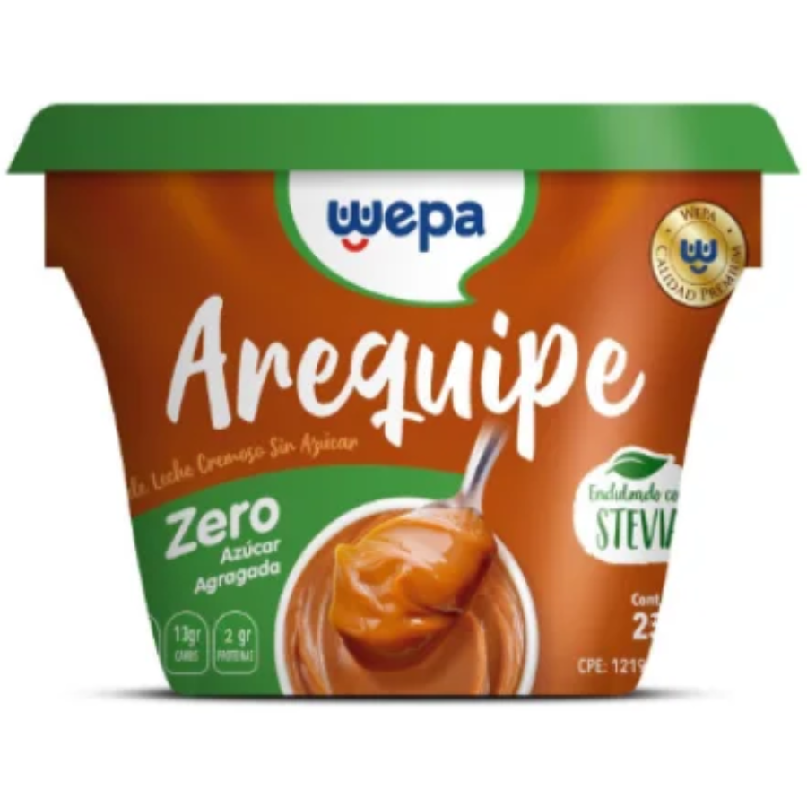 AREQUIPE SIN AZUCAR  WEPA 230GR