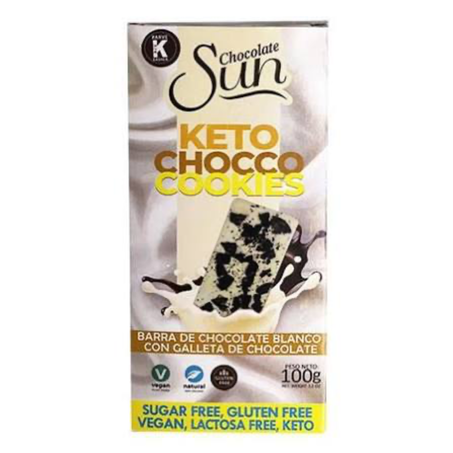 BARRA DE CHOCOLATE KETO COOKIES BLAN SUN