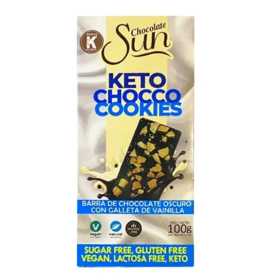 BARRA DE CHOCOLATE KETO COOKIES OSCU SUN