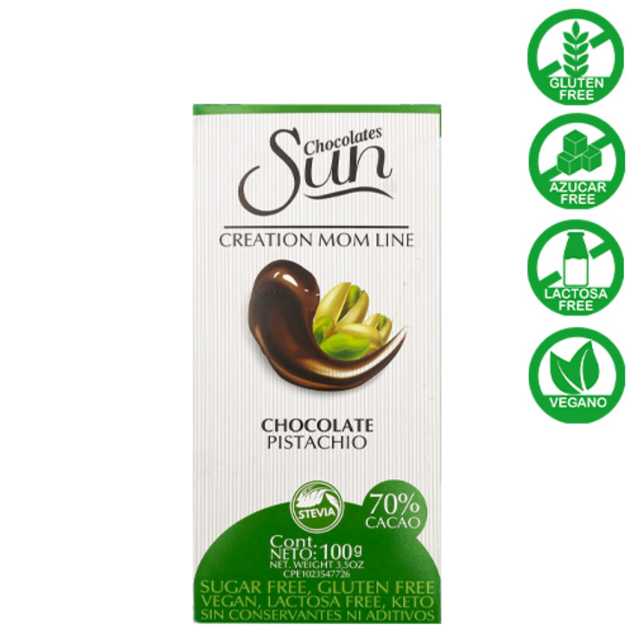 BARRA DE CHOCOLATE OSC PISTACHO SUN