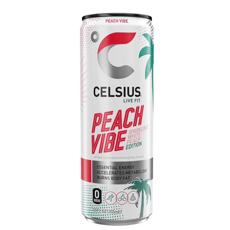 CELSIUS PEACH VIBE 355ML