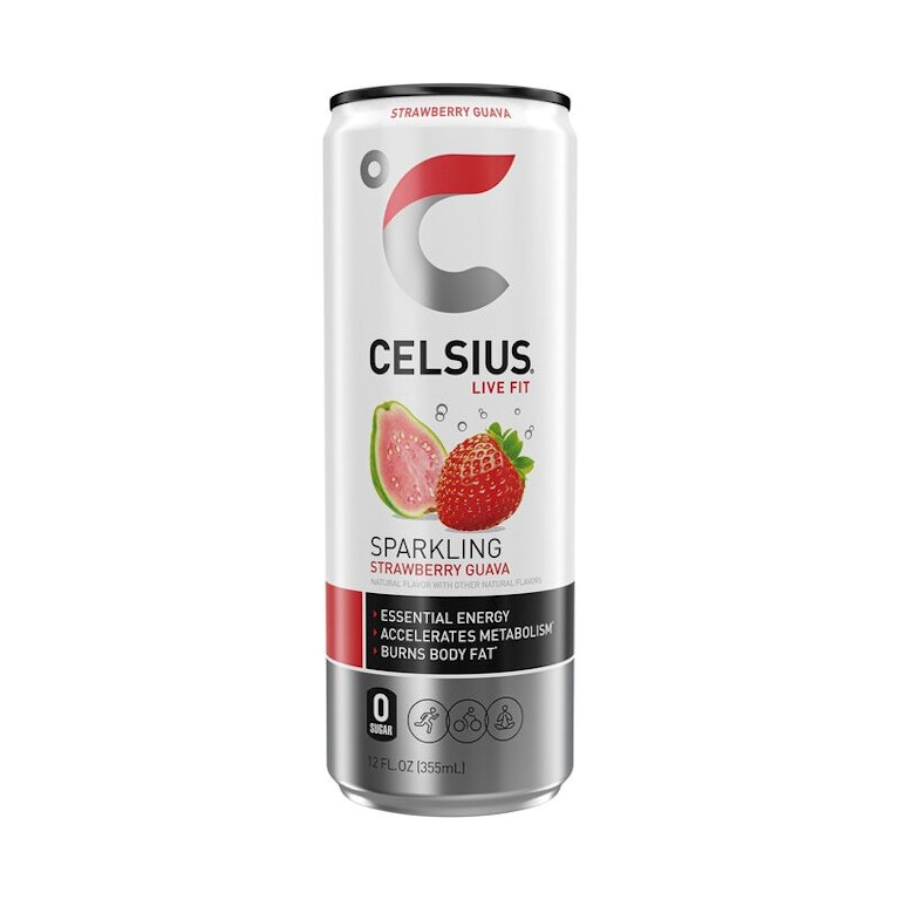 CELSIUS STRAWBERRY GUAVA 355ML