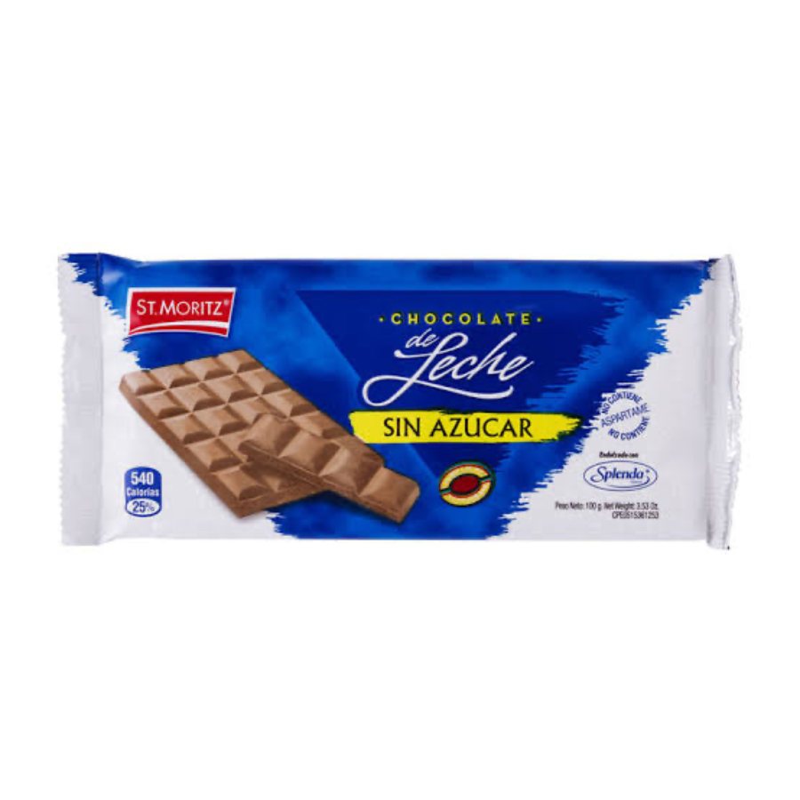 CHOCOLATE  CON LECHE SPLENDA 100GR