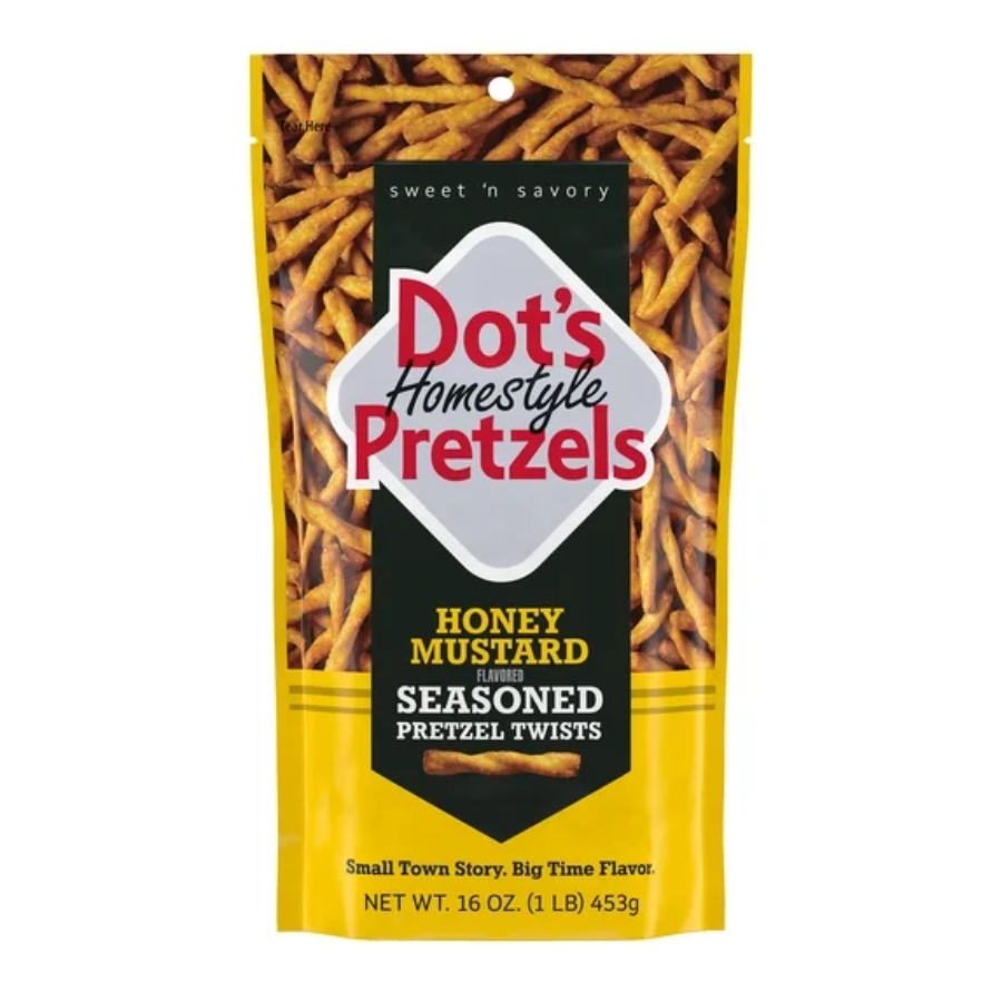 DOTS PRETZELS 454G HONEY MUSTARD