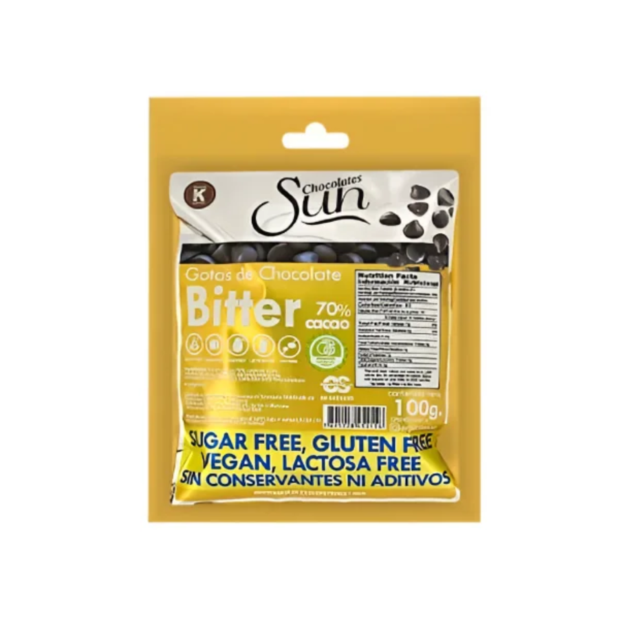 GOTAS DE CHOCOLATE OSCURO 100GR MONKFRUI