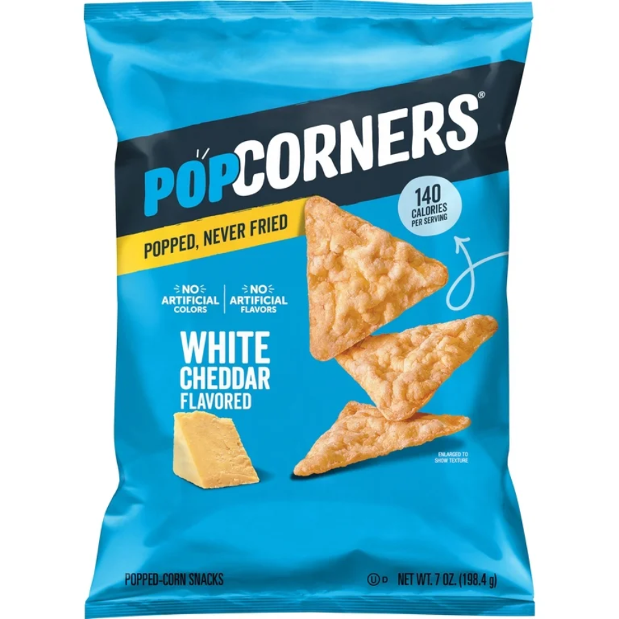 POPCORNERS WHITE CHEDDAR
