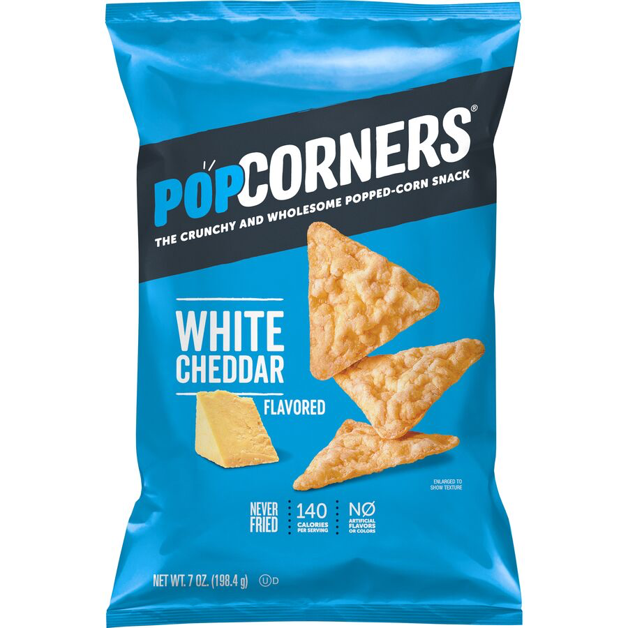 POPCORNERS WHITE CHEDDAR 198.4G