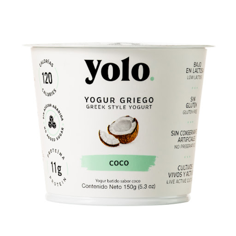 YOGURT GRIEGO COCO 150GR YOLO
