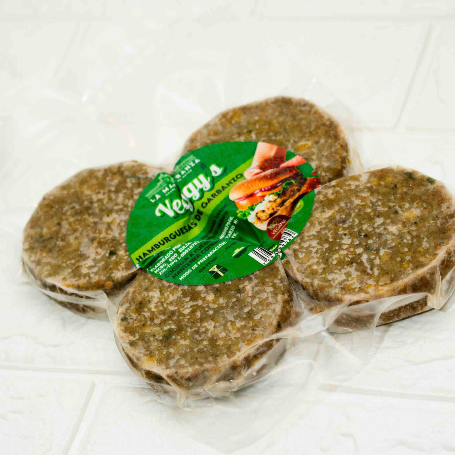 HAMBURGUESAS  DE GARBANZO VEGGYS