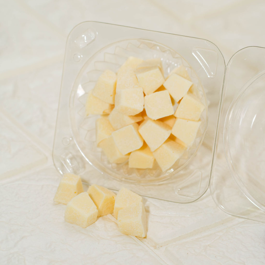 CUBOS DE CHOCOLATE BLANCO STEVIA 80GR